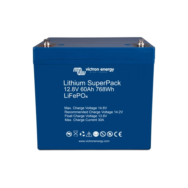 Batteria Victron Energy Lithium SuperPack 12,8V/60Ah LiFePO4.
