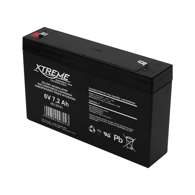 Batterie gel 6V 7.2Ah XTREME
