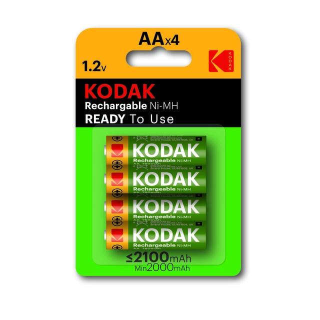 Batterie Kodak KAAHRP-4 2100 mAh NiMH PRÊT À L&#39;EMPLOI, pc.=proche (4szt.)