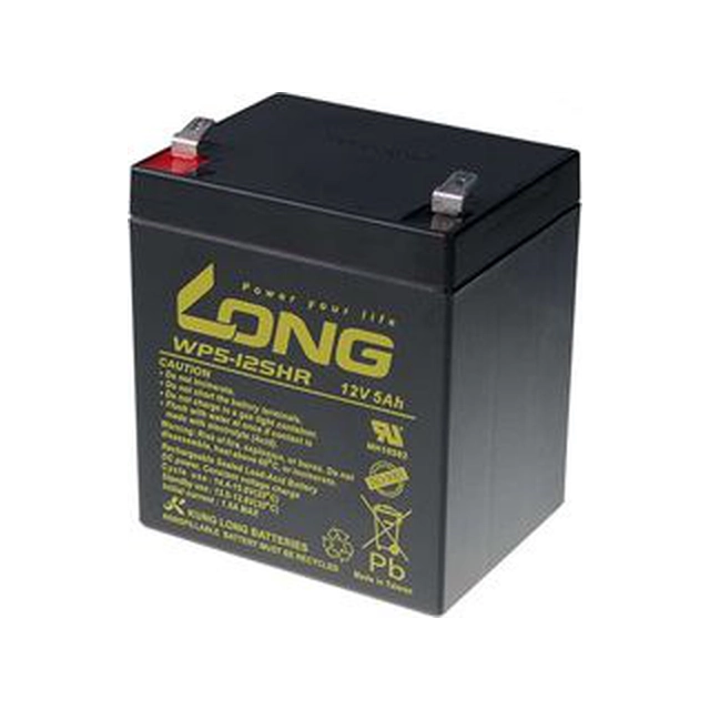 Batterie longue 12V/5Ah (PBLO-12V005-F2AH)