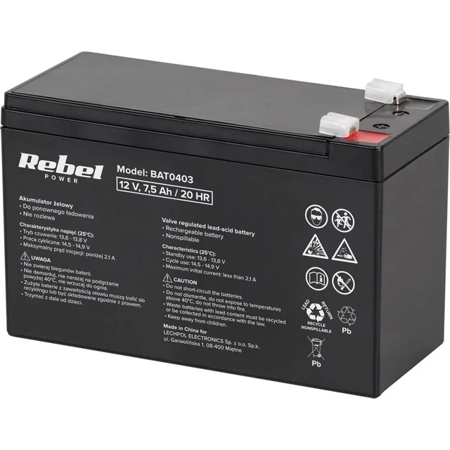 Batterie MaxPower 12V/7.5Ah (BAT0403)