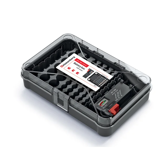 Batterie-Organizer mit Batterietester