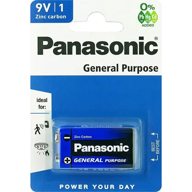 Batterie Panasonic 9V Bloc 1 pcs.