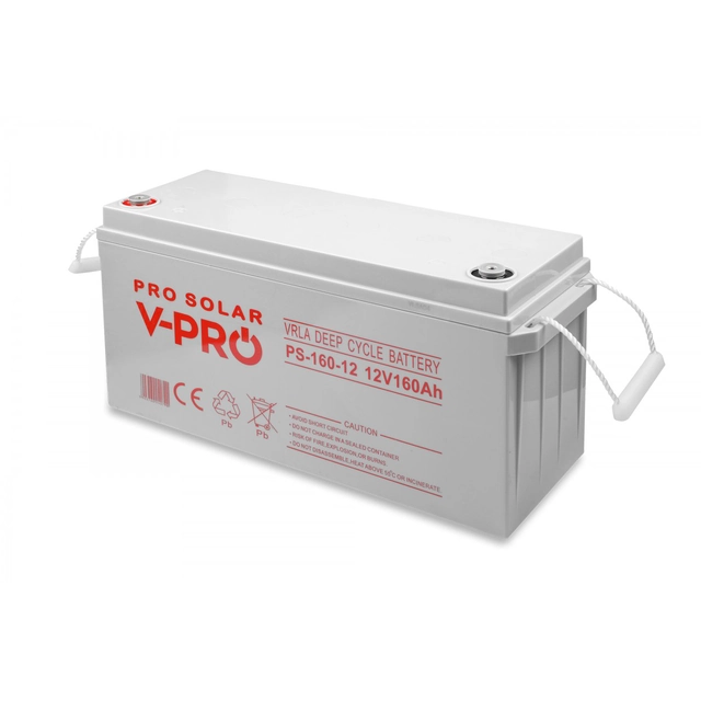 BATTERIE SOLAIRE VPRO À CYCLE PROFOND VOLT POLOGNE 12V 160 Ah VRLA SANS ENTRETIEN 6AKXDEEP16