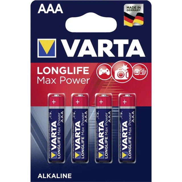 Batterie Varta longue durée de vie, puissance maximale AAA / R03 200 pcs.