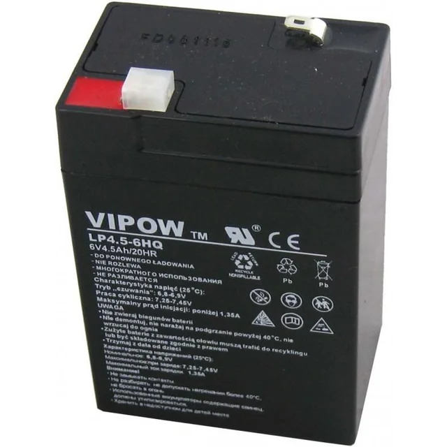 Batterie VIPow 6V/4.5Ah (BAT0202)