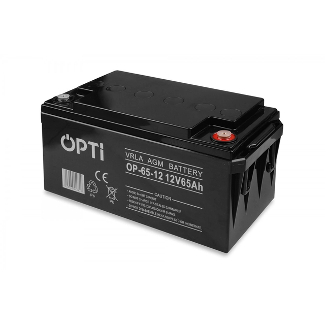 BATTERIE VOLT POLOGNE AGM OPTI 12V 65 Ah VRLA SANS ENTRETIEN 6AKUV065AG