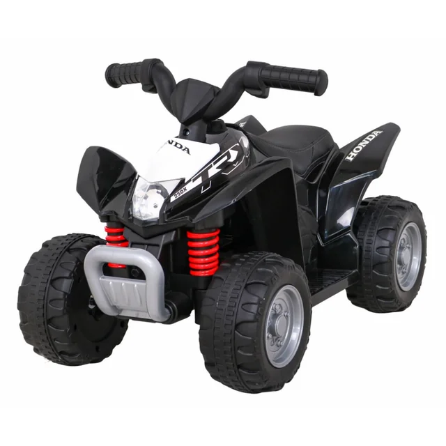 Batteriebetriebener Quad Honda 250X TRX Schwarze LED-Hupe Öko-Leder