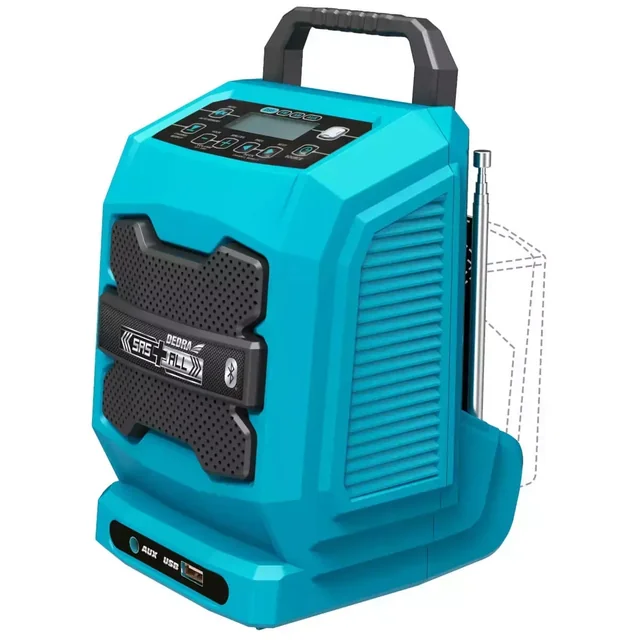 BATTERIJ WERKPLAATS RADIO DEDRA SAS+ALL DED7005 BLUETOOTH, USB