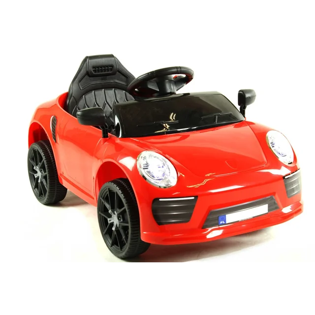 Battery operated car, remote control, music, BUJAK CAR-SX-3-CZERWONY