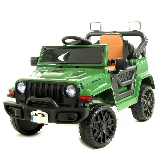 Battery-powered car for children 4x4 leather remote control CAR-JSX-1-ZIELONY