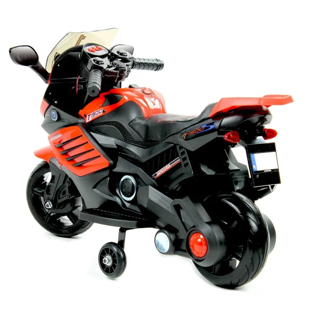 Battery-powered motorcycle for children Eva leather MOTO-SX-1-Czerwony