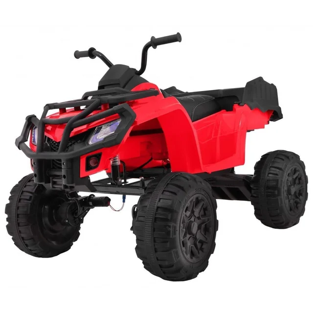 Battery-powered Quad XL ATV 2,4GHz Red Remote Control Drive 4x4 LED Luggage Rack