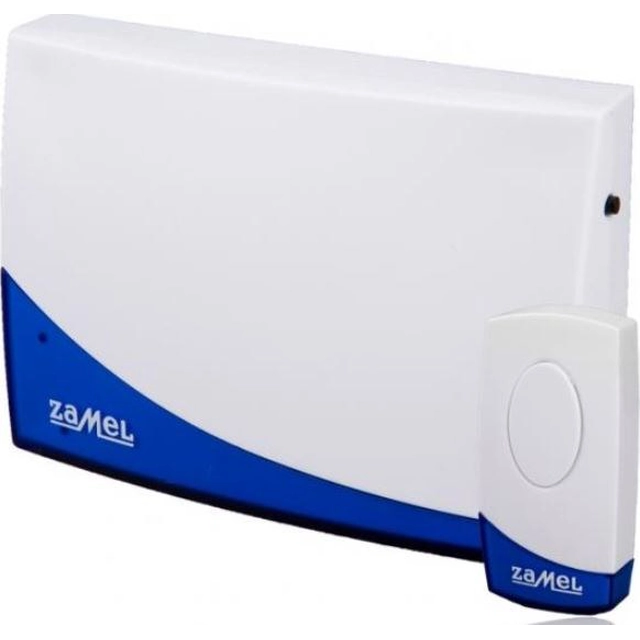 Battery wireless doorbell with range button 80m, Suite ST-919, White and blue