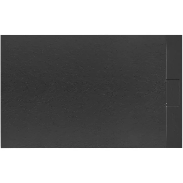 Bazalt Black shower tray 80x100