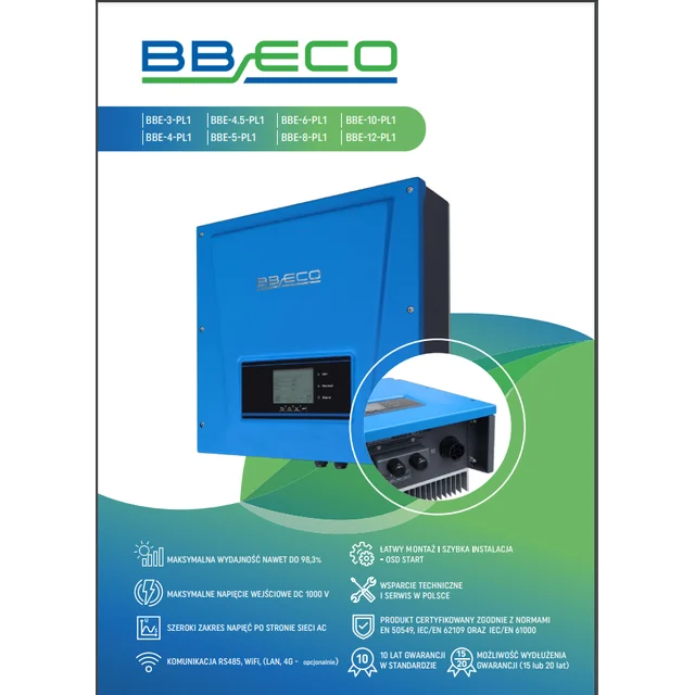 BBC-0004 Convertitore 3-fazowy 6 kW BB ECO BBE-6-PL1