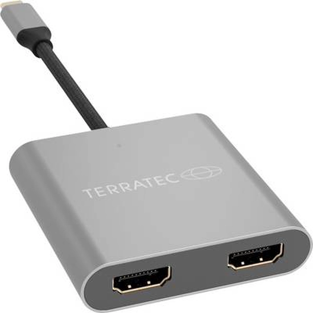 Terratec 306697 USB-C™ Converter [1x USB-C® plug - 1x HDMI socket] Gray