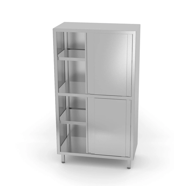 Storage cupboard with partition and sliding doors | 800x600x2000 mm