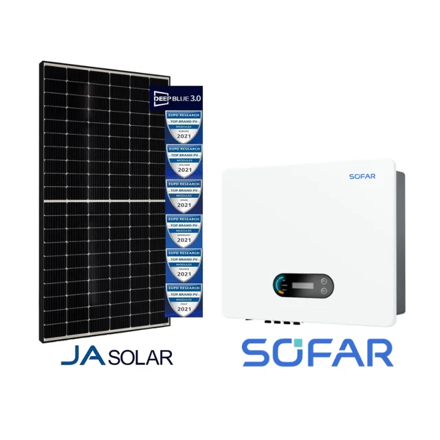 Beállítás 10,01 kW SOFAR 11KTL-X-G3 + 26* JA SOLAR 385W MR Fekete keret