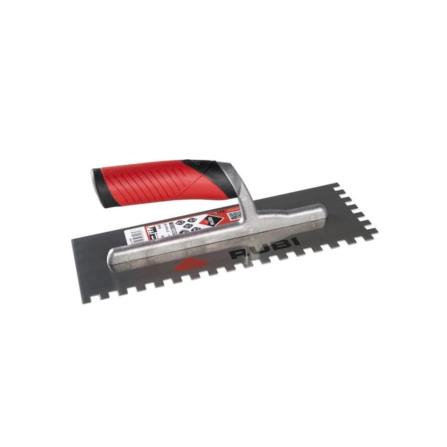 Toothed trowel with Rubiflex handle 28cm, 10x10mm - RUBI-74941