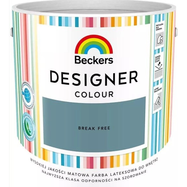 Beckers Designer Color be pertraukų dažai 2,5L