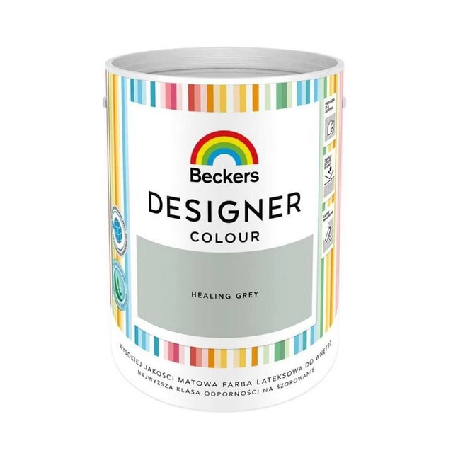 Beckers Designer Color healing grijze verf 5L