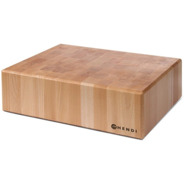 Beech butcher block 50x40x15 cm | Hendi 505632