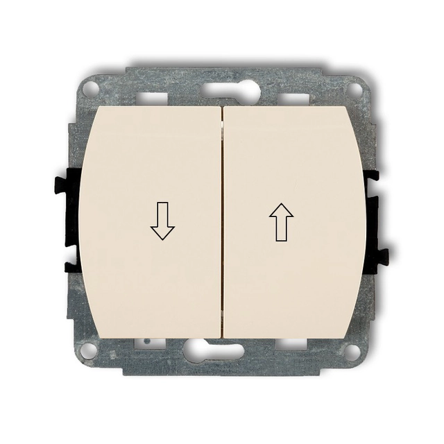 Beige KARLIK TREND 1WP-8 shutter switch mechanism