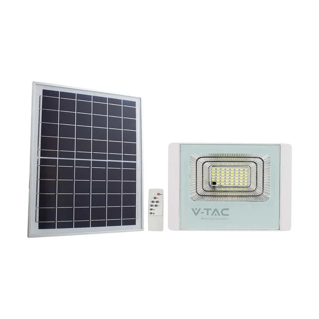 Beli solarni reflektorji - 20W - IP65 - 1650 Lumni - 6400K