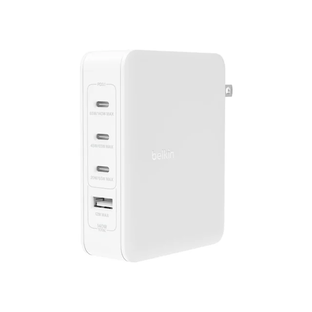 Belkin Wall Charger WCH014BTWH 140 W White (1 Pcs)