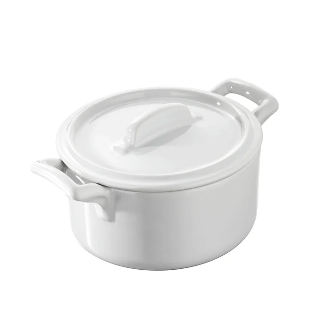 Belle cuisine blanche gryta med lock, vit