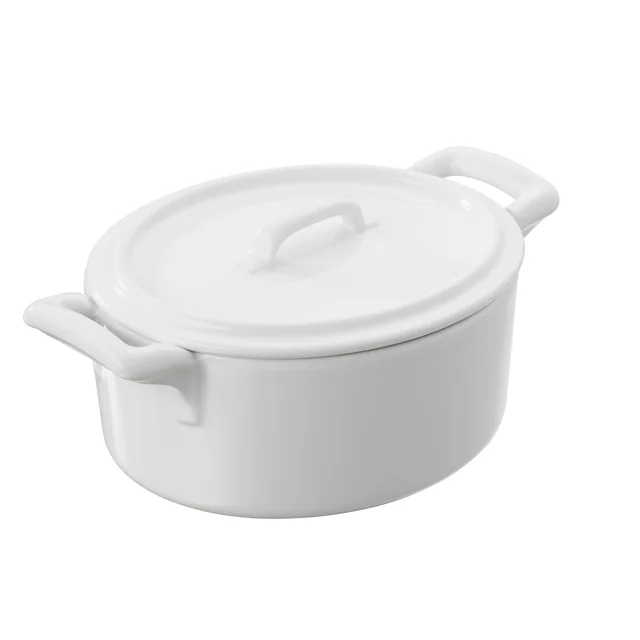 Belle cuisine blanche pot with lid white