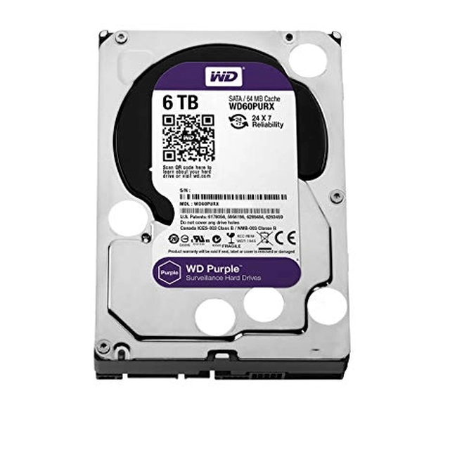 Belső HDD Western Digital Surveillance lila 6TB WD60PURX