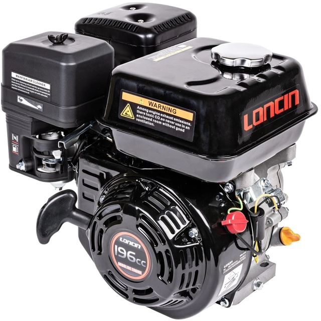 BENZÍNOVÝ MOTOR LONCIN G200F-A-S 6,5 HP HŘÍDEL 20 mm MOTOR HONDA GX160, GX200, B&S, BRIGGS & STRATTON - OFICIÁLNÍ DISTRIBUTOR - AUTORIZOVANÝ PRODEJCE LONCIN