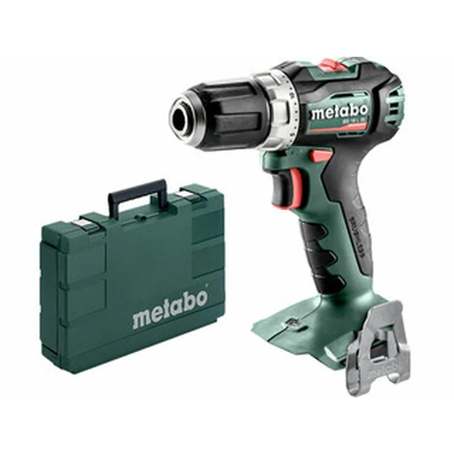 Berbequim sem fio Metabo BS 18 L BL com mandril 18 V | 25 Nm/60 Nm | Carbono sem escova | Sem bateria e carregador | Em uma mala