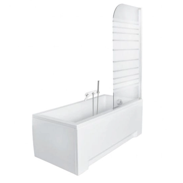 Besco Ambition bathtub screen 1 75x130cm with a pattern - additional 5% DISCOUNT with the code BESCO5