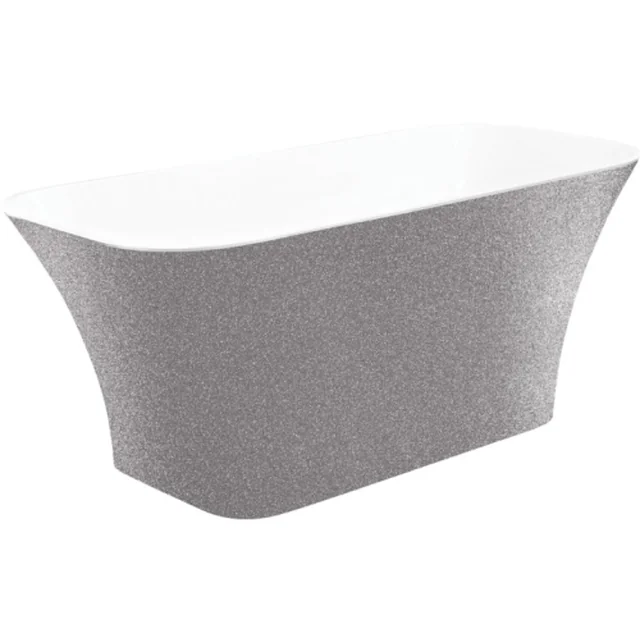 Besco Assos Glam free-standing bathtub 160 silver - additional 5% DISCOUNT with code BESCO5