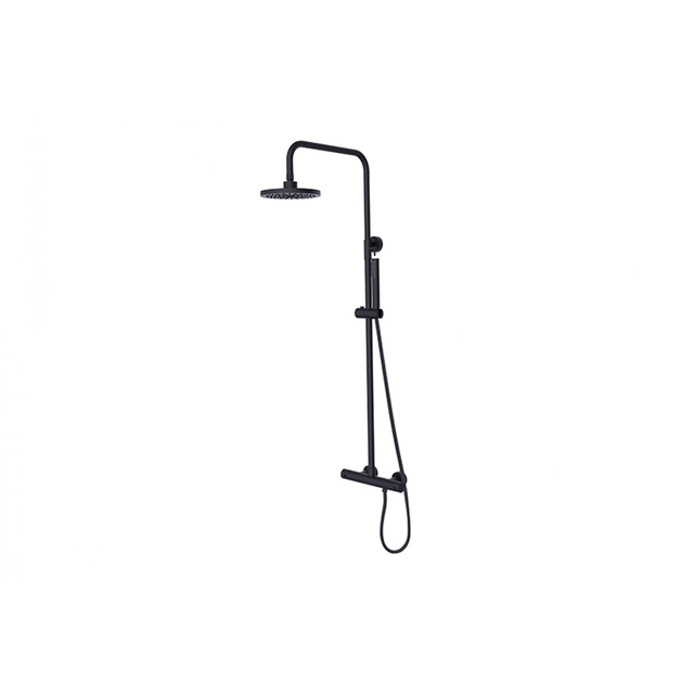 Besco Decco / Illusion black matt thermostatic shower set - ADDITIONALLY 5% DISCOUNT FOR CODE BESCO5