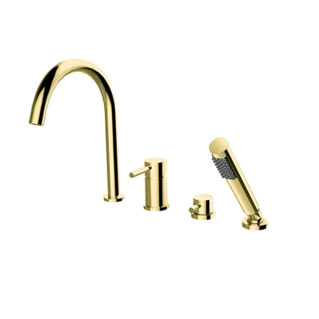 Besco Illusion bathtub faucet 4-otworowa gold - additional 5% DISCOUNT with code BESCO5