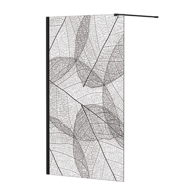 Besco Leafy Walk In shower wall 120x200 cm - additional 5% DISCOUNT with code BESCO5