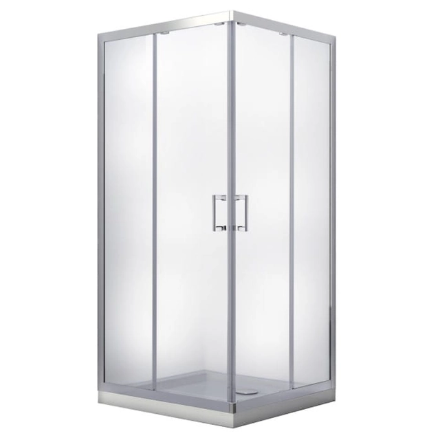 Besco Modern firkantet brusekabine 90x90x185 matteret glas - yderligere 5% RABAT med kode BESCO5