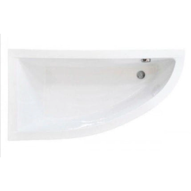 Besco Praktika asymmetric bathtub 140x70 left - ADDITIONALLY 5% DISCOUNT FOR CODE BESCO5