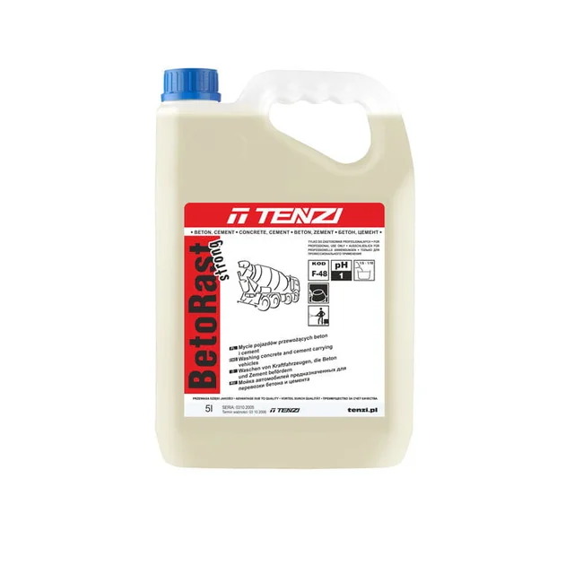 Betorast Strong 5L pulizia di macchine, utensili per cemento TENZI