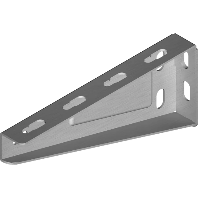 Beugel 200mm van gegalvaniseerd staal 210x73mm voor bevestiging van metalen kabelkanalen aan de muur