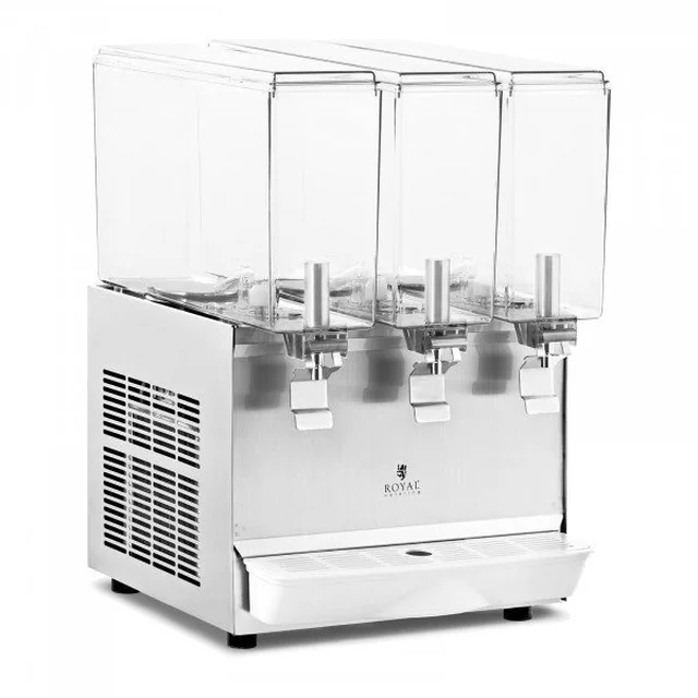 Beverage dispenser - 3 x 10 l - Royal Catering - ROYAL CATERING cooling system 10012338 RC-JDD03