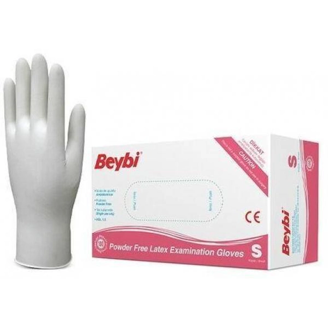 Beybi Ochranné rukavice latexové LatexBPL100 bezpudrové