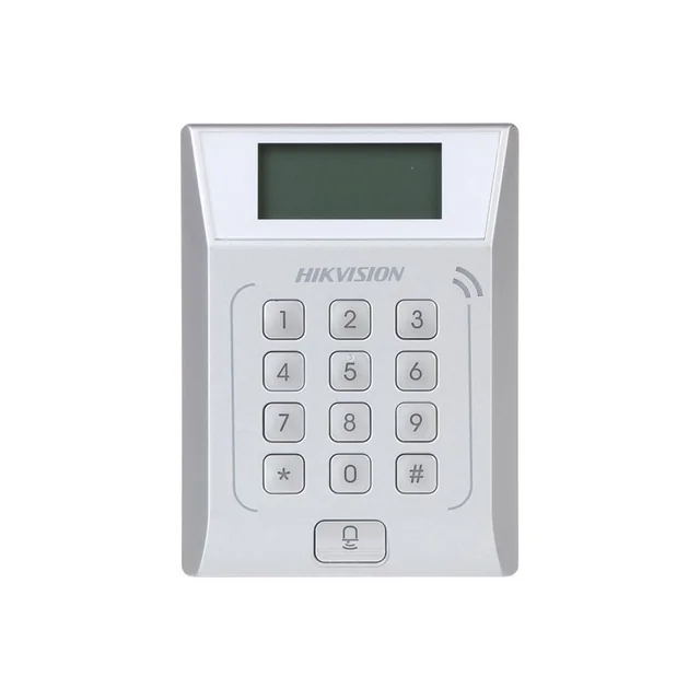 Bezdotyková IP čítačka s klávesnicou Pin Card 3000 Karty Hikvision – DS-K1T802E