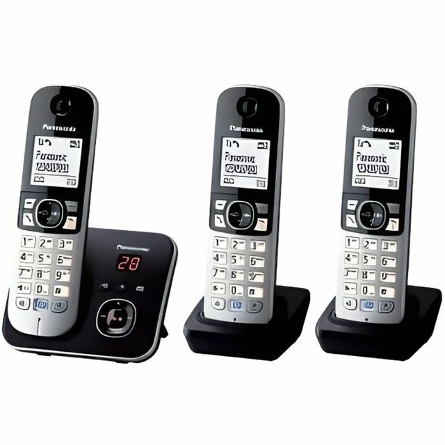 Bezdrátový telefon Panasonic KX-TG6823 Bílá Černá Černá/Stříbrná