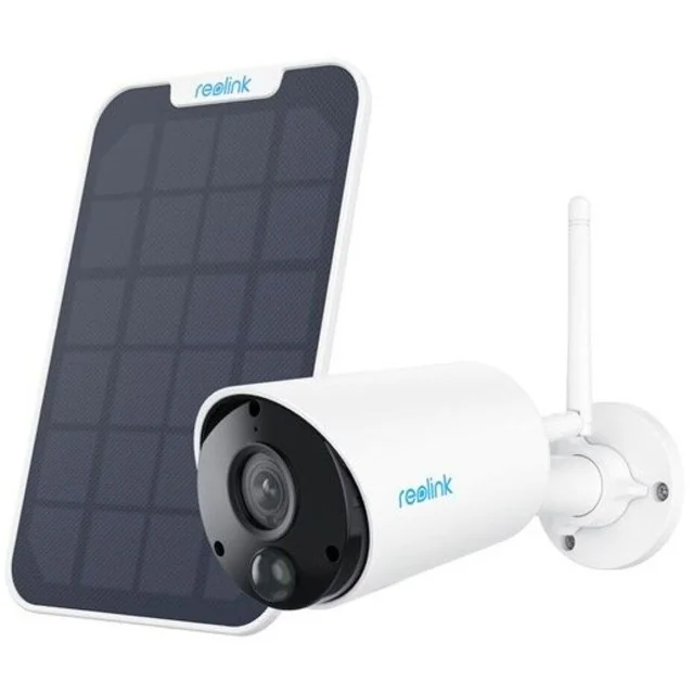 Bežična IP kamera 3MP, leća 4mm, IR 10m, upozorenja, digitalni zoom 10x, IP65, mikrofon, zvučnik + solarni panel - Reolink Argus ECO