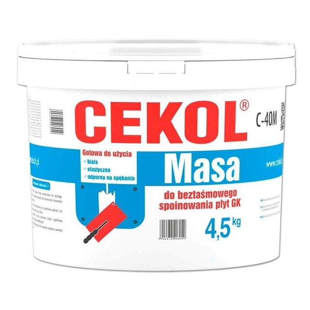 Безлентова фугираща смес Cekol C-40 M 4,5 kg